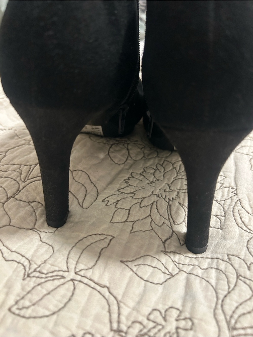 Clarks Black Suede Stiletto Heels